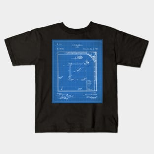 Baseball Patent - Sports Fan Softball Baseball Art - Blueprint Kids T-Shirt